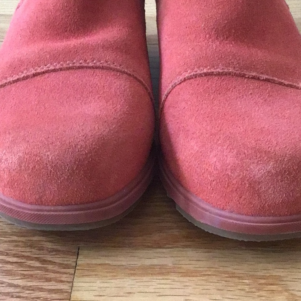 Sorel Evie Suede Pull On Bootie 8.5 Coral Pink 8.5 - Picture 7 of 7